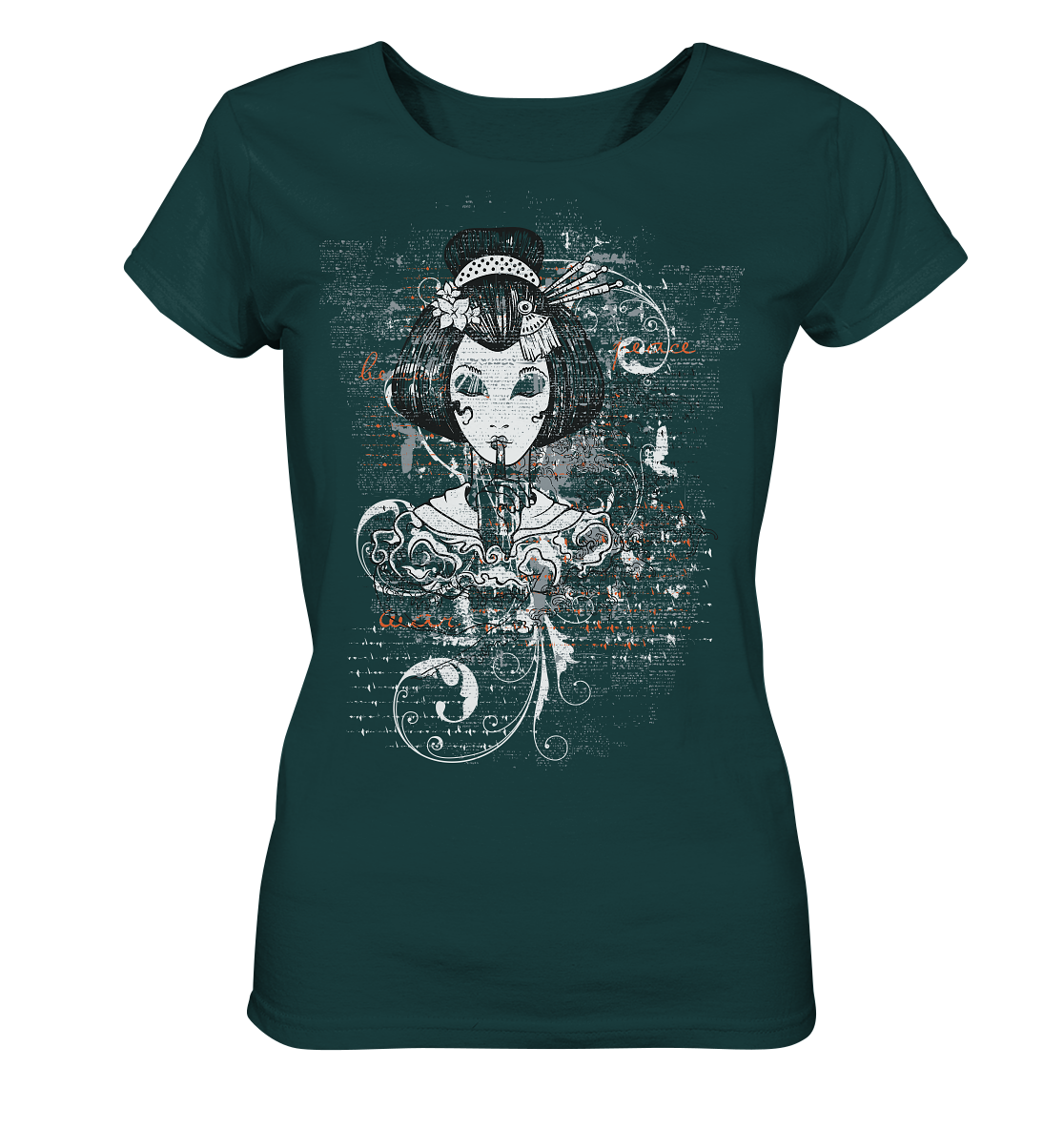 Geisha Shhh - Ladies Organic Shirt