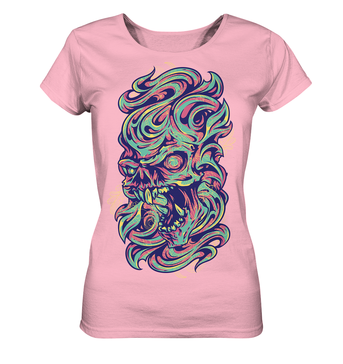 Angry Skull  - Ladies Organic Shirt