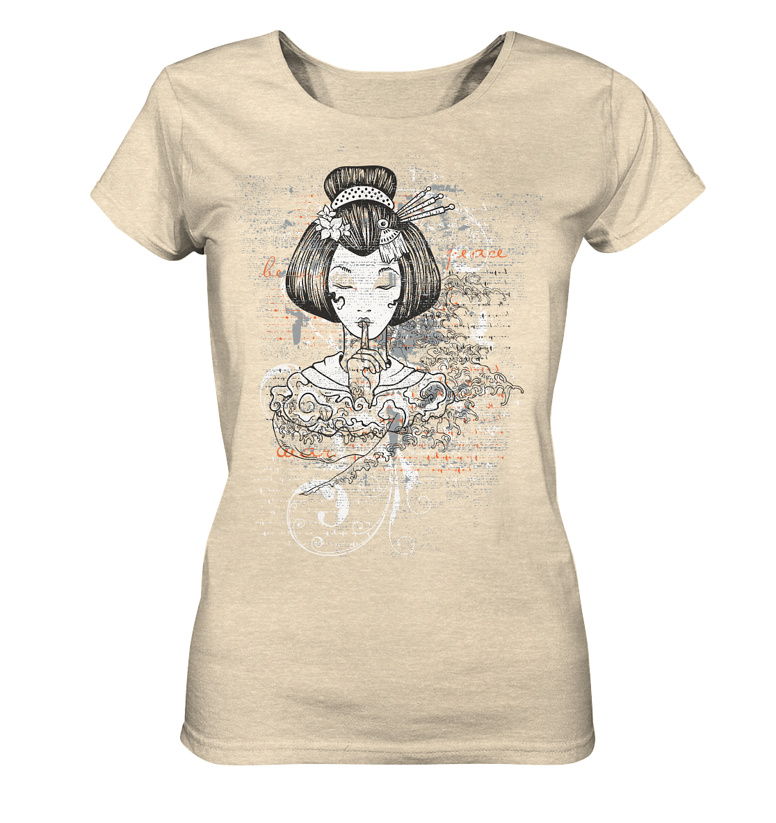 Geisha Shhh - Ladies Organic Shirt