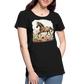 Flower Horse 9 - Frauen Premium Bio T-Shirt - Schwarz