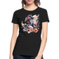 Flower Horse 16 - Frauen Premium Bio T-Shirt - Schwarz