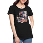 Flower Horse 16 - Frauen Premium Bio T-Shirt - Schwarz