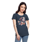 Flower Horse 16 - Frauen Premium Bio T-Shirt - Navy