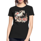 Flower Horse 13 - Frauen Premium Bio T-Shirt - Schwarz