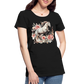 Flower Horse 13 - Frauen Premium Bio T-Shirt - Schwarz