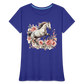 Flower Horse 13 - Frauen Premium Bio T-Shirt - Königsblau