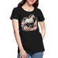 Flower Horse 14 - Frauen Premium Bio T-Shirt - Schwarz