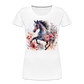 Flower Horse 15 - Frauen Premium Bio T-Shirt - Weiß