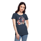 Flower Horse 15 - Frauen Premium Bio T-Shirt - Navy